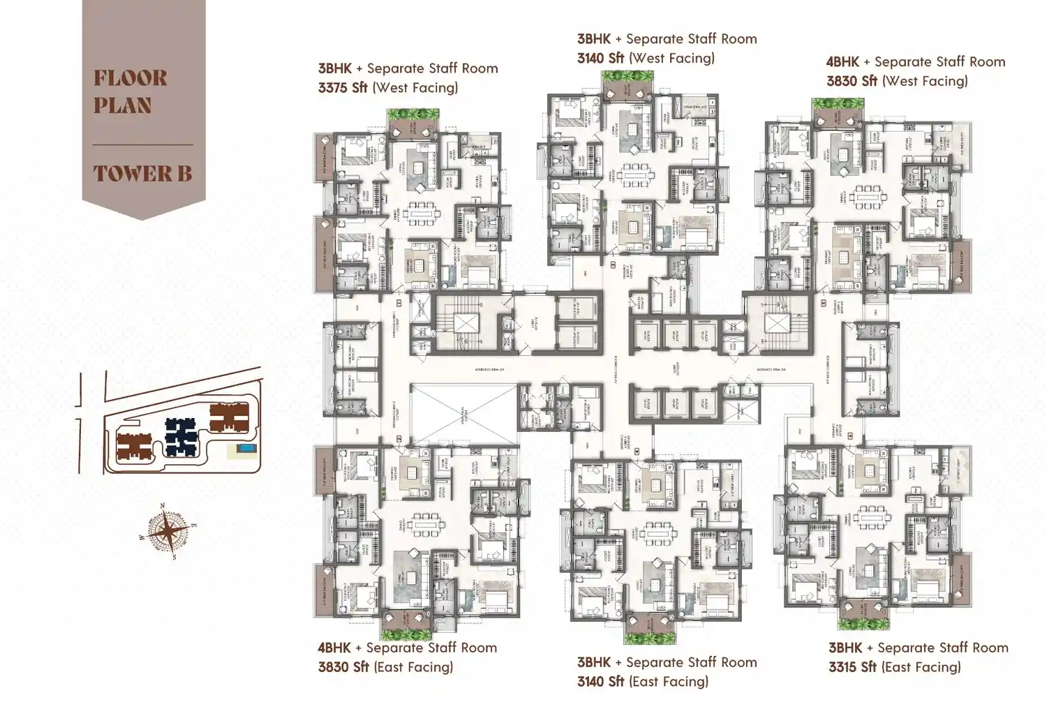 Saya Apartments Raj Nagar Extension 2 BHK floor plan